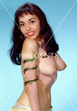 1950s Photo Print Big Breasts Brunette Art Model Tanya Murietta TM28 picture