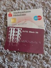 2 VINTAGE ATM CARDSTCF AND STADTSPARKASSE USED - VOID - EXPIRED FOR COLLECTORS picture