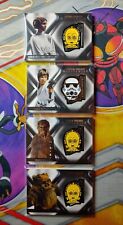 2021 Topps Star Wars Masterwork Character Medallion Insert - 4 Card Lot picture
