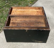 Antique Columbus Railway Power & Light Co Wood Chest Tool Box Crate 25