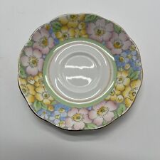 Vintage Fine Bone China Roslyn Saucer. Made In England Malvern. picture
