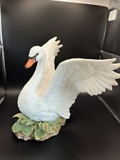 Vintage 1987 Masterpiece HOMCO Porcelain Swan Figurine Collectible  picture