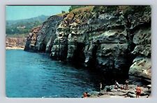 La Jolla CA- California, Seven Caves, Antique, Vintage Souvenir Postcard picture