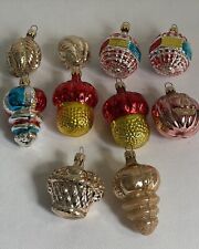 Vintage Colom BIA Colombia Blown Glass Christmas Ornament Lot picture
