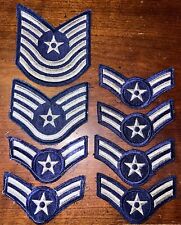 8 Lot WW2 WWII USAF United States Air Force Senior Airman Chevron Military Patch picture
