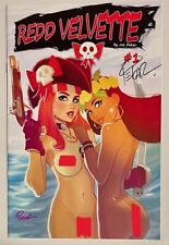 REDD VELVETTE #1 JOE PEKAR SIGNED GGA NM Kickstarter Redhead Pirate Girl Risque picture
