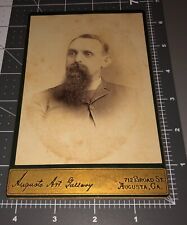 1890s Bearded Man Augusta GA Georgia Photographer Studio Vintage PHOTO picture