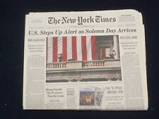 2002 SEPTEMBER 11 THE NEW YORK TIMES NEWSPAPER- 9/11/01 ONE YEAR LATER - NP 4876 picture