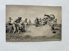 Antique 1900s Native Americans WAR DANCE Post Card Photographer ANDERSON picture
