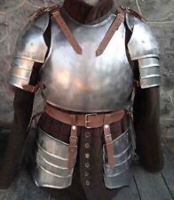 Medieval jacket with Pauldron Plate & flard with leather belt Armor full picture