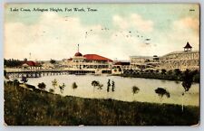Postcard Lake Coma - Arlington Heights Fort Worth Texas 1910 picture