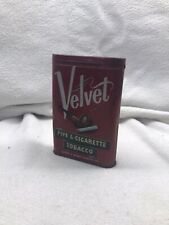Vintage Empty Velvet Tobacco Tin picture