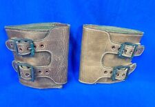 Original WW2 WWII US Army M-1943 Double Buckle Boots Leather Upper Boot Tops picture