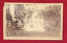 Spectacular 1880's Comically Posed Tennis Players Cabinet Photo Antique Old  picture