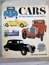Vintage 1979 Cars of the Thirties & Forties 11x12’ 1 in Book Michael Sedgwick picture