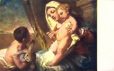 ARTIST GYULA BENCZÚR (1844-1920) RELIGIOUS VIRGIN MARY JESUS - POSTCARD picture
