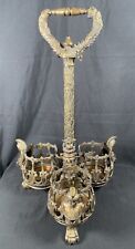 ✨Maitland Smith Rare Large Heavy Brass- Ornate Gladiators -3 arm- Footed- Handle picture