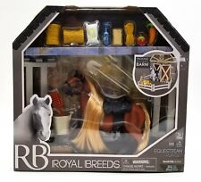 LANARD Royal Breeds Equestrian Playset Quarter Horse Brown Figure 15+ Pieces picture