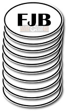 FJB F Joe Biden 10 pack of Oval Bumper Stickers Anti Biden 5