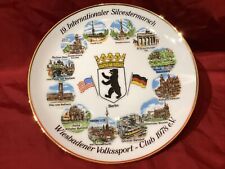 Vintage Berlin Germany Collector Plate trimmed in Gold 7 ½ “ in diameter picture