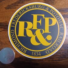 Richmond Fredericksburg & Potomac Railroad laminated die-cut vinyl sticker picture