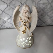 Lenox Porcelain Angelic Visons Hope Angel Lighted Figurine 2012 9 1/2