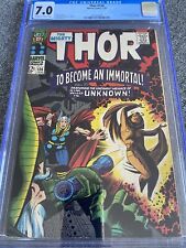 Thor 136🔥CGC 7.0🔥2nd App of LADY SIF (1st as Adult)🔥Classic Kirby Cover🔥 picture