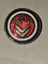 WWI US 2nd Army AEF 2 Hashmark Overseas Enamel Lapel Pin Insignia L@@K picture