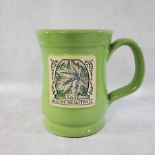 Deneen Pottery BUCKS BEAUTIFUL Collector Mug Pennsylvania Byers Carolers Founder picture