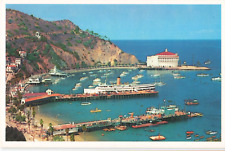 Postcard Aerial View Steamboat Avalon Bay Catalina Island California picture