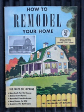 Vintage Original 1946 How to remodel your home mid-century modern 66 pages picture