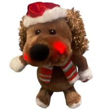 Dan Dee Christmas Puppy Dog Santa Hat Singing Dance Animated Light Up Holiday picture