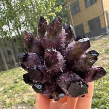 300g+  Newly discovered Purple phantom quartz crystal cluster minerals Decor picture