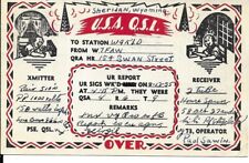 QSL 1935  Sheridan  Wyoming    radio card picture