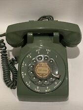 Vintage 1970s Avocado Green STROMBERG CARLSON Rotary Telephone Phone Art Deco picture