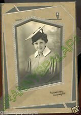 Antique Fancy Matted Photo - Humphrey, Nebraska - Young Lady Graduate, Nice Cond picture