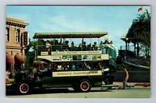 Anaheim CA-California, Disneyland Omnibus, Antique Vintage Souvenir Postcard picture