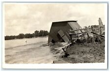 c1910s Flood Sni A Bar Creek Near Odessa Missouri MO RPPC Photo Antique Postcard picture