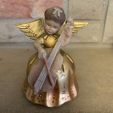 Vtg Reuge Toriart Carved Wood Angel  Swiss Music Box  AS IS music Not Working picture