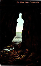 CALIFORNIA White Lady LA JOLLA Rock Formation View Thru Rocks c1907-15 Div. Back picture