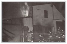 Postcard PA Rutherford Swatara Township 1978 House Fire Department Firemen #23 picture