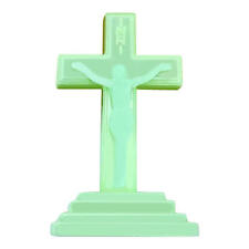 5.2inch Christ Jesus Cross Luminous Glow in the Dark Standing Crucifix Ornaments picture