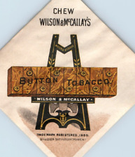 1880s-90s Tobacco Label Sticker Wilson & McCallay F149 picture