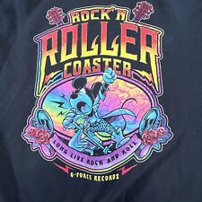 Disney World Parks Mickey Mouse Rock N Roller Coaster Hoodie Full Zip Black Med picture