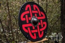 X-MAS GIFT Wood & Metal MEDIEVAL Knight Shield Handcrafted Viking Shield.. picture