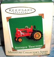 Antique Tractors`2002`Miniature-Around House Down To The Barn,Hallmark Ornament picture
