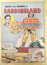 Comic Ricky and Debbie Sardineland Main 1967 Original 1st Print *Very Rare* VTG picture