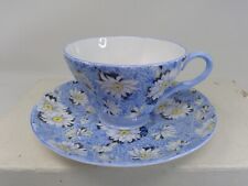 Vintage Shelley Bone China Blue Daisy Cup and Saucer picture