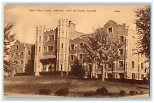 c1910s Men's Hall Part Of Doane College Crete Nebraska NE Unposted Tree Postcard picture