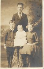 Children Real Photo Post Card RPPC 1920s Infant Vintage Fashion Suit Dress  AZO picture